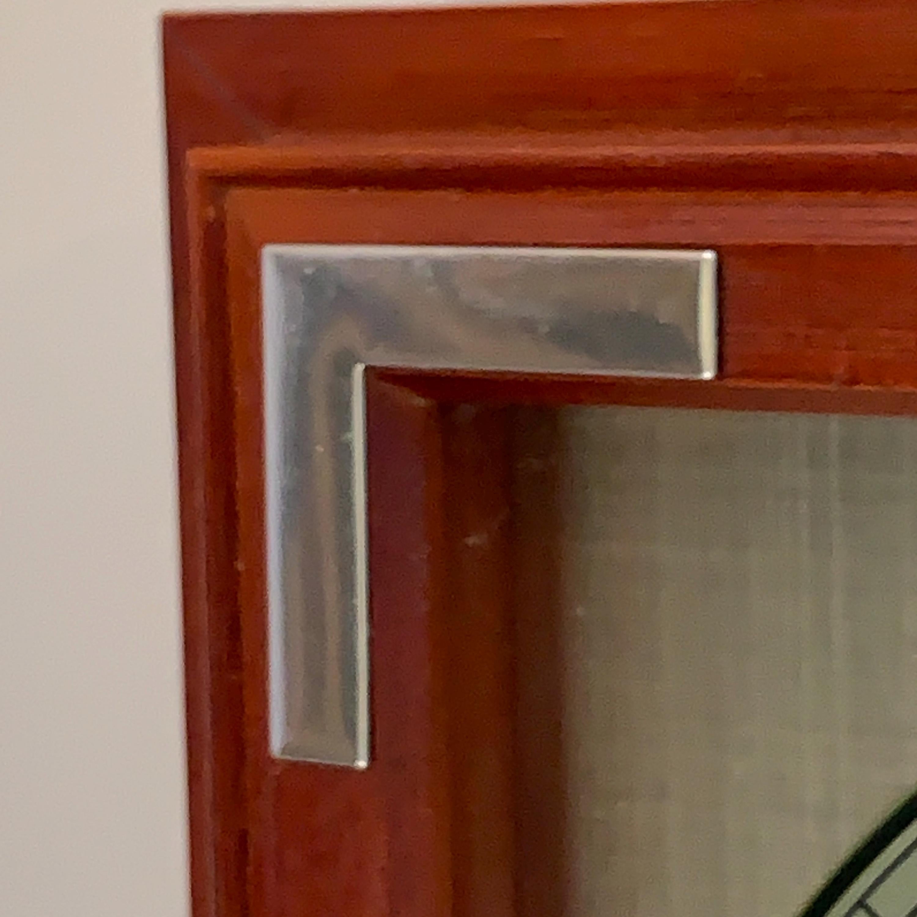 Junghans Wall Clock, Red Oak Case, Roman Numerals, German Quartz, 1970s–1980s, 11.25 Inch