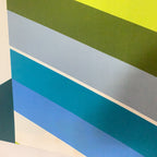 Lucienne Day Chevron 1968 Heal Fabrics Textile Wall Art – Mid Century Modern Framed Panel