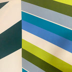 Lucienne Day Chevron 1968 Heal Fabrics Textile Wall Art – Mid Century Modern Framed Panel