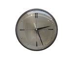 Metamec Model 430 Wall Clock – 1960s Black Bakelite Chrome Bezel Silver Dial Quartz Made in England