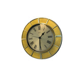 Metamec Model 4632 Wall Clock – 1979 Gold Tone Segmented Ring Roman Numeral 12 Inch Made in England