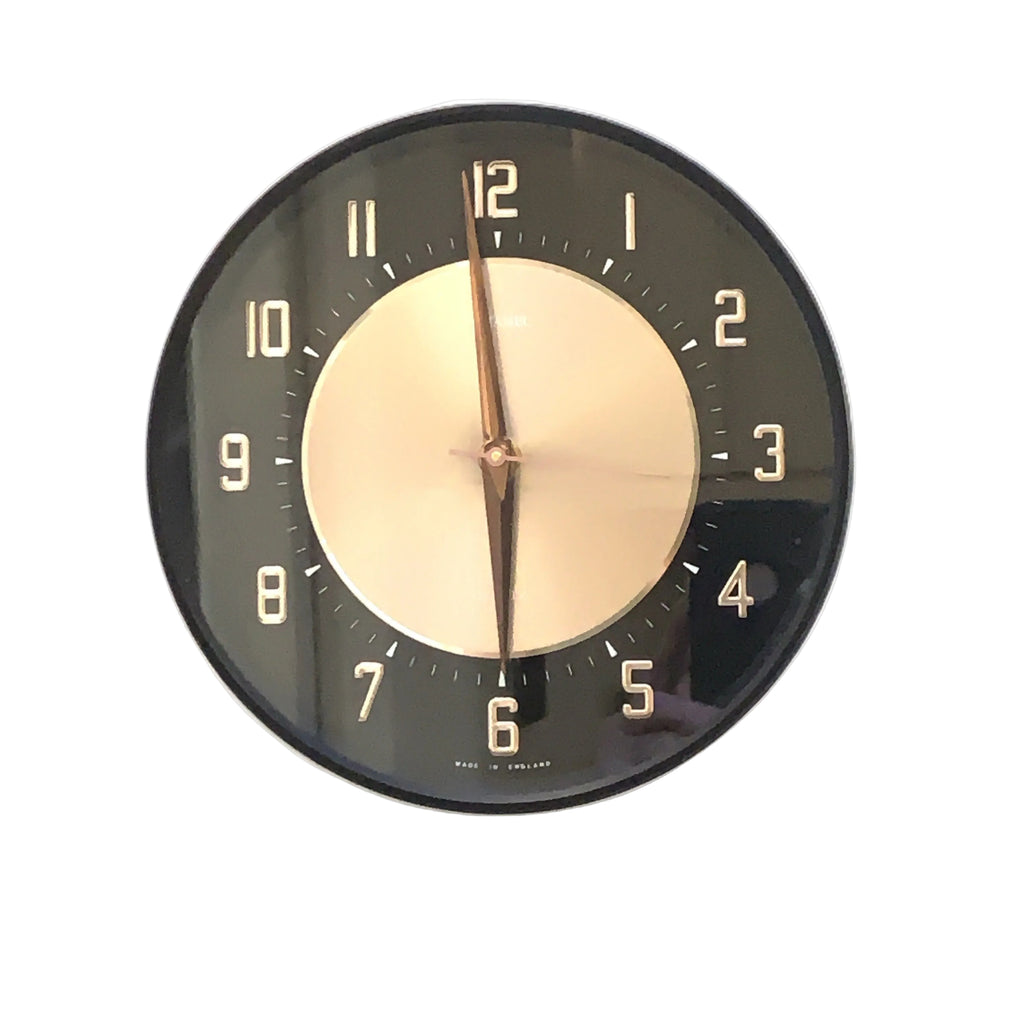 Metamec Model 5635 Wall Clock – 1970s Copper Rose Gold Two Tone Dial Original Movement 8 Inch