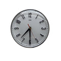 Metamec Model 5868 Wall Clock – 1960s White Chrome Bezel Arabic Numeral New Quartz 8 Inch England