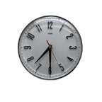 Metamec Model 5868 Wall Clock – 1960s White Chrome Bezel Arabic Numeral New Quartz 8 Inch England