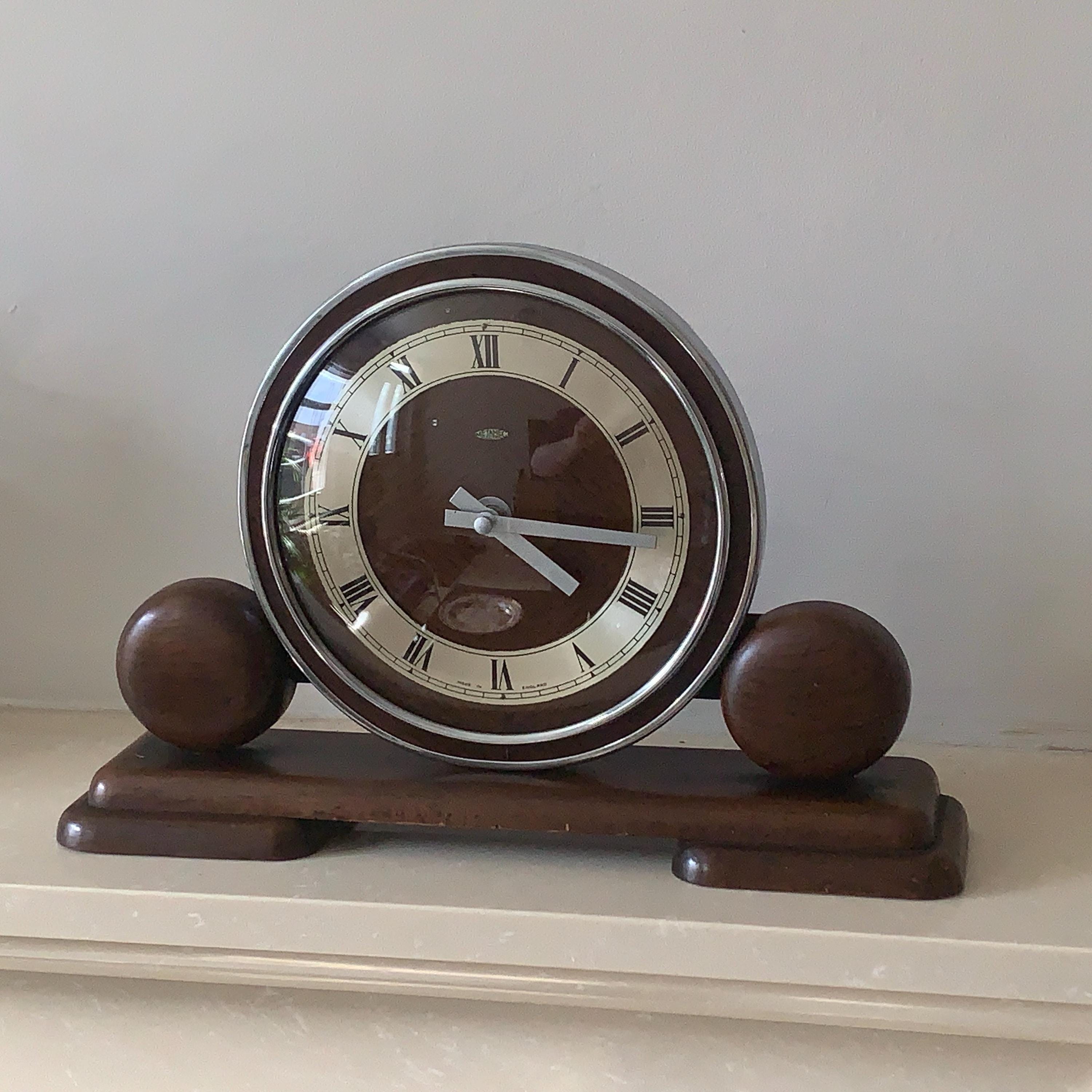 Metamec Model 701 Mantel Clock – Production No. 66, 1947 Founding Year, Art Deco, Quartz