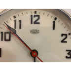 Metamec Model 747 Wall Clock Vintage 1950s Cream Bakelite Flat Glass