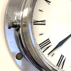 Metamec Porthole Wall Clock – 1970s Chrome Marine Style Model 4619 Roman Numeral Made in England