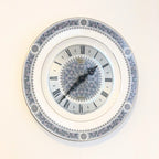 Metamec Spode Collaboration Wall Clock – 1976 Firenze Pattern Bone China Quartz 10.5 Inch England