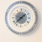 Metamec Spode Collaboration Wall Clock – 1976 Firenze Pattern Bone China Quartz 10.5 Inch England