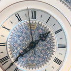 Metamec Spode Collaboration Wall Clock – 1976 Firenze Pattern Bone China Quartz 10.5 Inch England