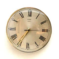 Metamec Wall Clock, 1960s, Bronze Dial, Brass Bezel, Roman Numerals, New Glass