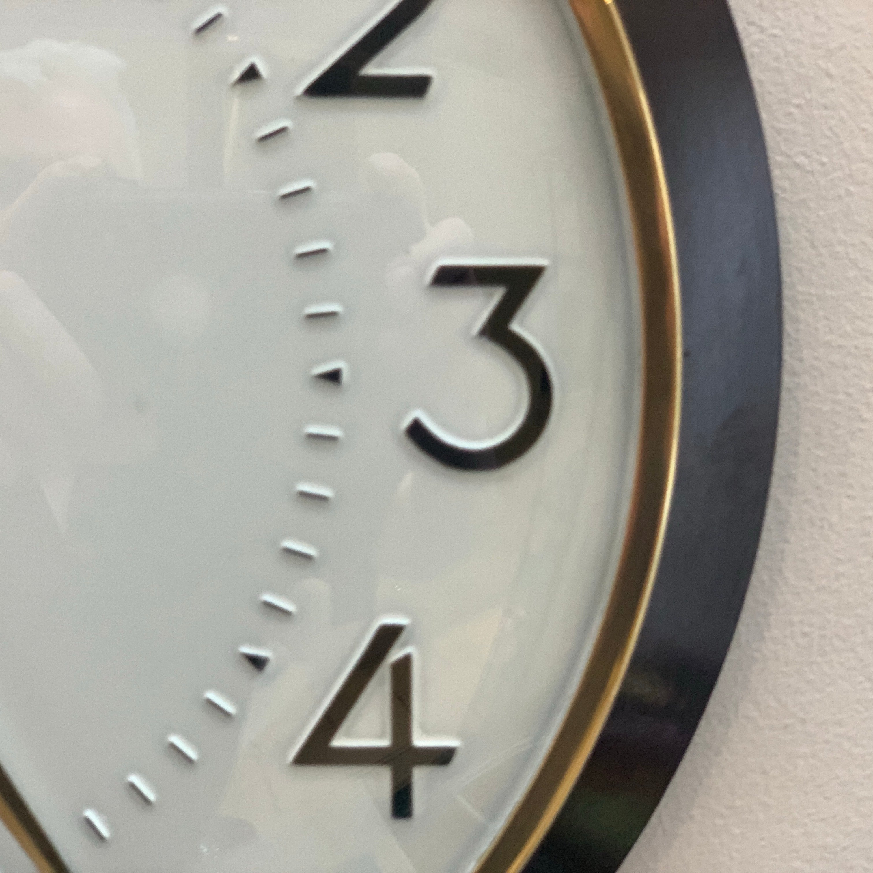 Pifco Metamec Bakelite Wall Clock, 1960s, Brown, Brass Bezel, Gold and Red Hands, England