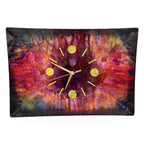 Psychedelic Abstract Glass Wall Clock, 1960s, Op Art, Believed French, Unique Vintage