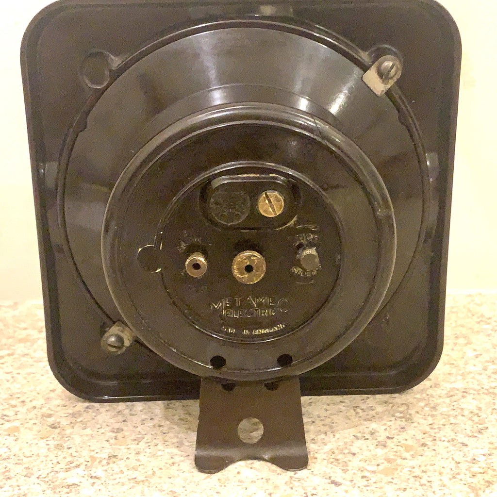 Rare 1952 Metamec Bakelite Mantel Clock, Model 748, Quartz Movement, Art Deco Style
