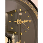 Rhythm Japan Black Lacquer Wall Clock – Mother of Pearl Mosque Scene 11¾ Inch New Quartz Perfect