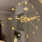 Rhythm Japan Black Lacquer Wall Clock – Mother of Pearl Mosque Scene 11¾ Inch New Quartz Perfect