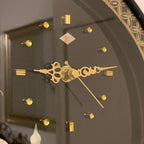 Rhythm Japan Black Lacquer Wall Clock – Mother of Pearl Mosque Scene 11¾ Inch New Quartz Perfect
