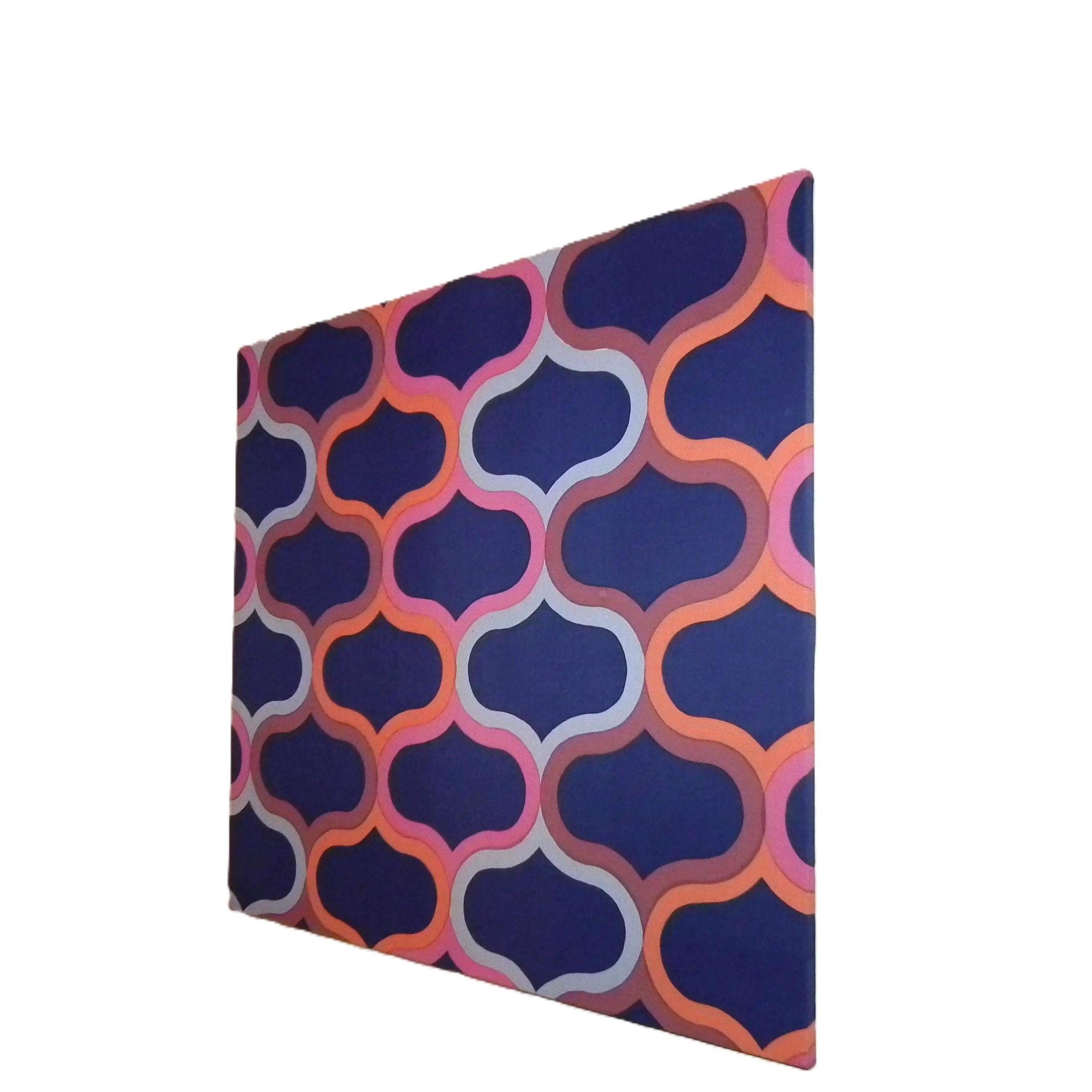 Roger Limbrick Palace Textile Wall Art – Op Art Mid Century Modern Hull Traders
