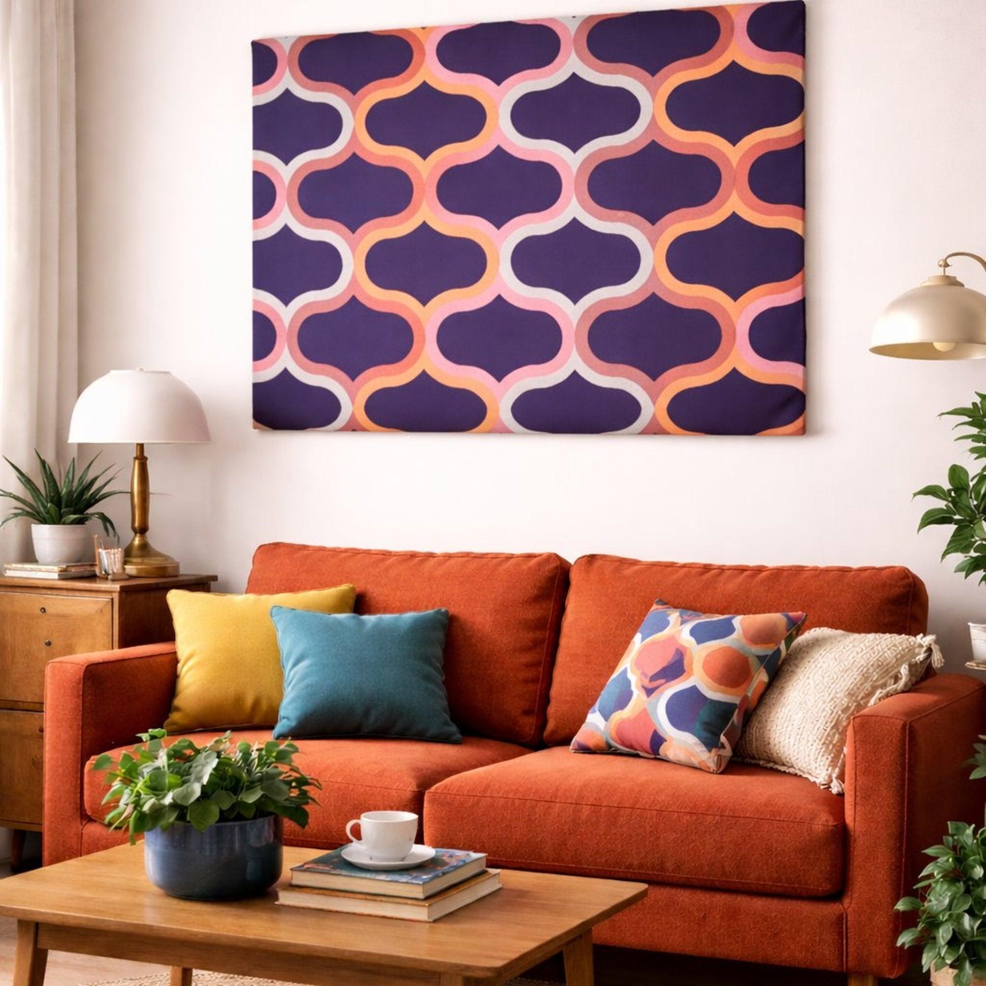 Roger Limbrick Palace Textile Wall Art – Op Art Mid Century Modern Hull Traders