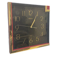 Seiko Wall Clock Vintage Gold Black Red Art Deco Quartz 30cm Retro Gift