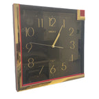 Seiko Wall Clock Vintage Gold Black Red Art Deco Quartz 30cm Retro Gift