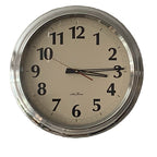 Seth Thomas Manager 16Q Chrome Wall Clock – 18.25 Inch Retro Statement Piece