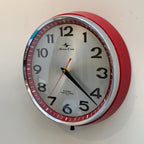 Silicon Clock Tokyo Tokei Wall Clock – Red, Japan, 10 Inch, New Quartz Movement