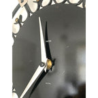 Smiths Dominica Wall Clock - 1950s British Wrought Iron Roman Numeral, Restored, 12 Inch