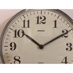 Staiger Wall Clock Vintage West Germany Quartz Brown Cream 70s 80s
