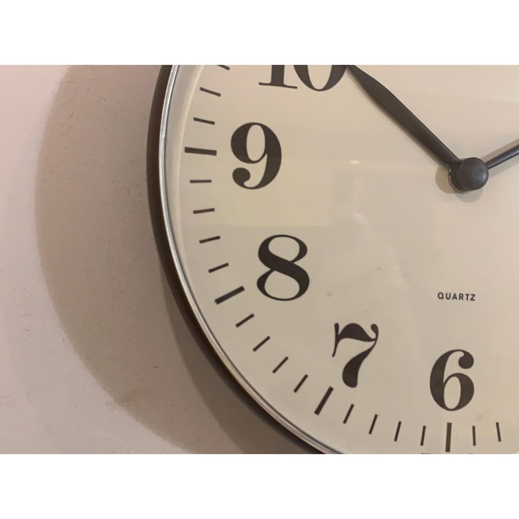 Staiger Wall Clock Vintage West Germany Quartz Brown Cream 70s 80s
