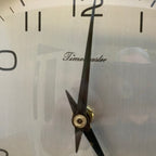 Timemaster Wall Clock, Red Steel, 1960s, Original Transistor Electronic Movement, German