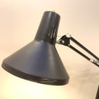 Twist T1 Architect Desk Lamp – 1970s Black Lacquered Steel Parallelogram Arm French 70cm
