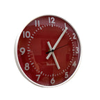 Westclox Red Dial Wall Clock, Made in Scotland, 1960s, Rare Colourway, Screen Printed Glass