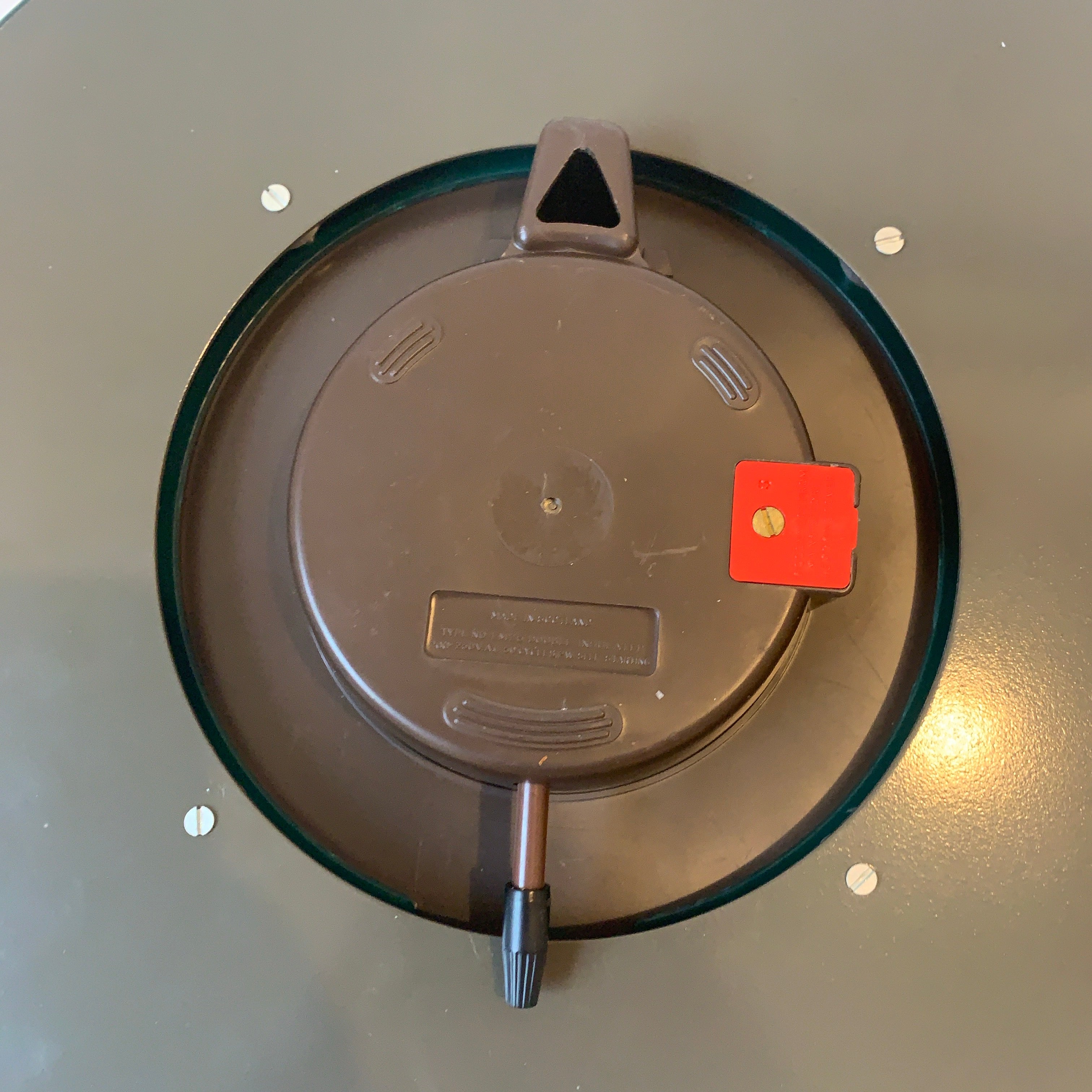 Westclox Scotland Wall Clock – Late 1960s Teal Green Gold Starburst 12 Inch NOS Original Box Mains