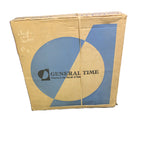 Westclox Scotland Wall Clock – Late 1960s Teal Green Gold Starburst 12 Inch NOS Original Box Mains