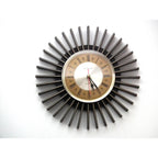 Westclox Sunburst Wall Clock – Mid Century Modern Starburst, Roman Numerals, Scotland