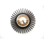 Westclox Sunburst Wall Clock – Mid Century Modern Starburst, Roman Numerals, Scotland