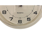 Westclox Wall Clock Vintage 1980s British Cream Yellow Quartz Round