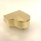 Windsor Grand Piano Desk Clock – Solid Brass, 1980s, Opening Lid, Roman Numerals