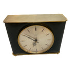 Junghans Meister Ato-Mat Mantel Clock Brass Quartz W738 Germany 1960s