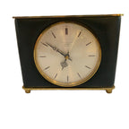 Junghans Meister Ato-Mat Mantel Clock Brass Quartz W738 Germany 1960s