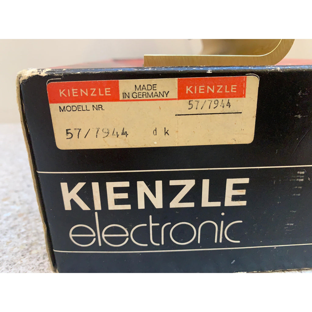 Kienzle Electronic Mantel Clock, NOS, Original Box, 1970s Brushed Gold