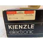Kienzle Electronic Mantel Clock, NOS, Original Box, 1970s Brushed Gold
