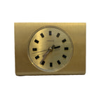 Kienzle Electronic Mantel Clock, NOS, Original Box, 1970s Brushed Gold