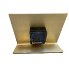 Kienzle Electronic Mantel Clock, NOS, Original Box, 1970s Brushed Gold