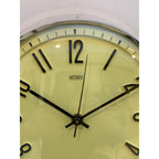 Metamec Model 5868 Wall Clock, Rare Yellow Dial, 1960s Kienzle Quartz