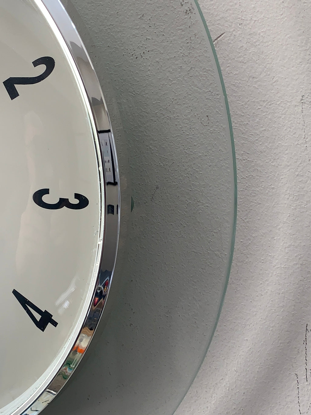 Staiger Wall Clock, Vintage German Quartz Clock, Chrome Bezel